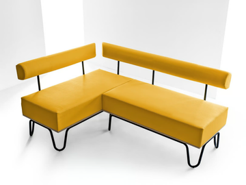 LESLIE - Upholstered modular bench with back by Sedex - view 3