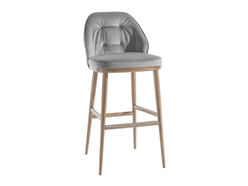 LAIN - Upholstered wooden barstool by Sedex - view 2