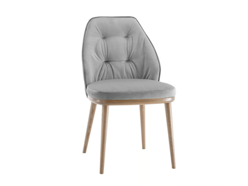LAIN - Tufted upholstered wooden chair by Sedex - view 2