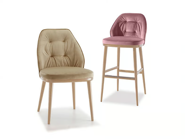 LAIN - Tufted upholstered wooden chair by Sedex - view 3