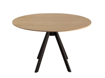 IKEBANA - Round steel and wood dining table by Sedex - view 2