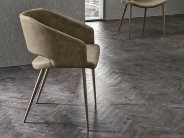 ARISA - Eco-leather easy chair with armrests by Sedit - view 2