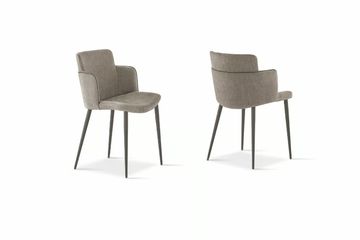CAROL - Fabric chair with armrests by Sedit - view 3