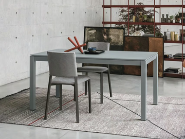 SPACE - Extending satin glass table by Sedit - view 2