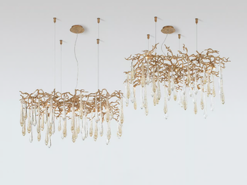 AQUA MANTLE - Halogen bronze pendant lamp by Serip - view 3