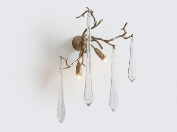 AQUA BRISE - Handmade bronze wall lamp by Serip - view 2