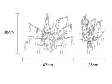 BIJOUT CANDIE MEDIUM - Halogen bronze wall lamp by Serip - view 3