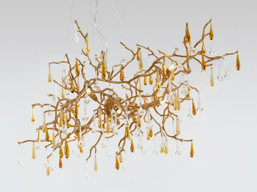 BIJOUT OVAL SMALL - Halogen bronze pendant lamp by Serip - view 3
