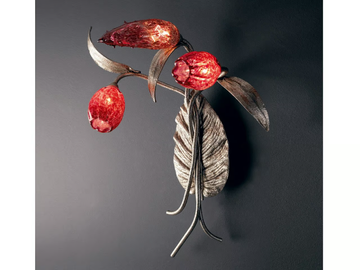 BOUQUET BOUTONNIERE - Handmade bronze wall light by Serip - view 3