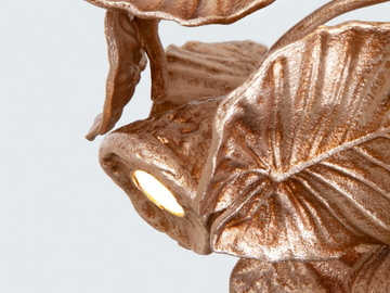 CALATHEA ORBIFOLIA - LED handmade bronze pendant lamp by Serip - view 3