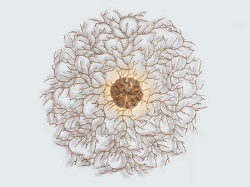 CORAL ZOA EYE EXTRA LARGE - Handmade bronze wall lamp by Serip - view 2