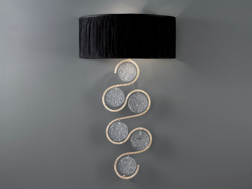 LINES CLEF ALTO - Handmade bronze wall light by Serip - view 2