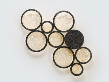 LUNA ORBIT LARGE - LED handmade bronze wall light by Serip - view 2