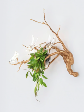 VOA MAGICAL SPRIG & NEST SMALL - LED handmade bronze wall lamp by Serip - view 3