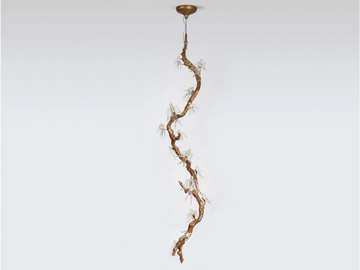 VOA TRUNK EXTRA LARGE - LED handmade bronze pendant lamp by Serip - view 2