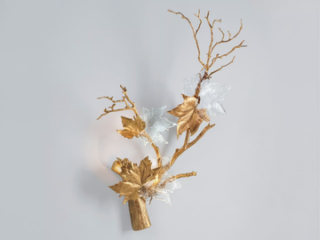 FOLIO TWIG RIGHT - LED handmade bronze wall lamp by Serip - view 2