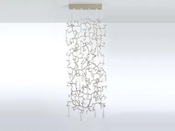 AQUA CURTAIN EXTRA SMALL - Handmade bronze pendant lamp by Serip - view 2