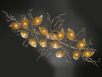OUTONO FAGUS LARGE - Handmade bronze ceiling lamp by Serip - view 2