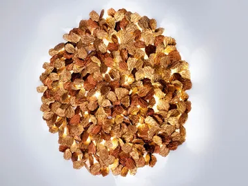 PATHLEAF FOLIAGE EXTRA LARGE - Bronze wall lamp / ceiling lamp by Serip - view 2