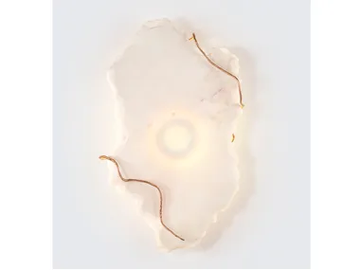 ORIGEM EON MEDIUM - Handmade natural stone and bronze wall light by Serip - view 2