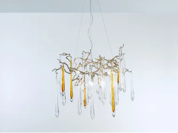 AQUA EMPIRE SMALL - Handmade bronze pendant lamp by Serip - view 2