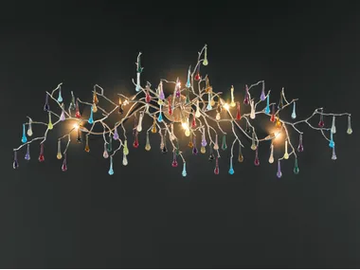 BIJOUT CUMULUS - Halogen bronze wall lamp by Serip - view 2