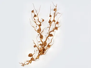 CALATHEA MAJESTICA LARGE - LED handmade bronze wall lamp by Serip - view 2