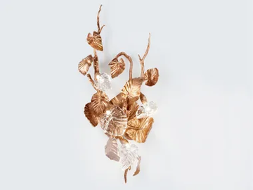 CALATHEA MAKOYANA - LED handmade bronze wall lamp by Serip - view 2