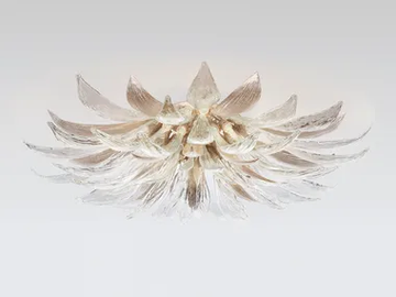 DANDELION RAY LARGE - LED handmade bronze ceiling lamp by Serip - view 2