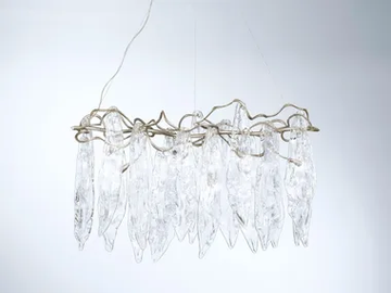 NIAGARA RIVER - Handmade bronze pendant lamp by Serip - view 2