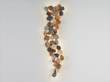 PATHLEAF VINE MEDIUM - LED handmade bronze wall lamp by Serip - view 2