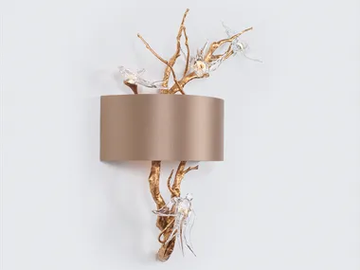 VOA HEDERA LARGE - LED handmade bronze wall lamp by Serip - view 2
