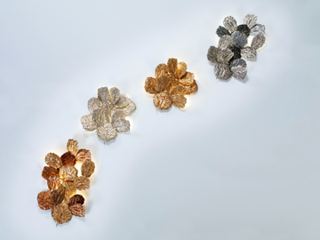 PATHLEAF HEAP MEDIUM - LED handmade bronze wall lamp by Serip - view 3