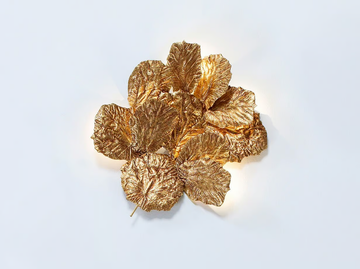 PATHLEAF HEAP SMALL - LED handmade bronze wall lamp by Serip - view 2