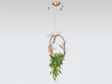 VOA UTOPIA & NEST MEDIUM - LED handmade bronze pendant lamp by Serip - view 2