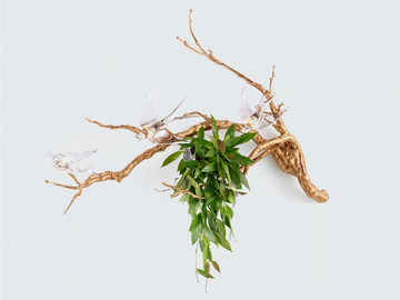 VOA MAGICAL SPRIG & NEST SMALL - LED handmade bronze wall lamp by Serip - view 2