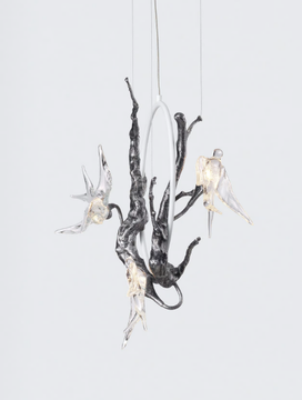 VOA UTOPIA SMALL - LED handmade bronze pendant lamp by Serip - view 3