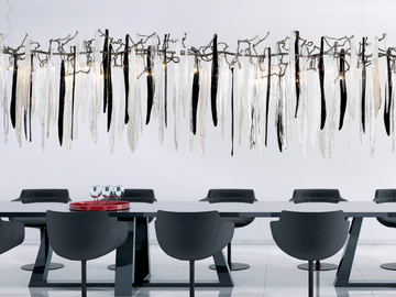 WATERFALL RAINBOW EXTRA LARGE - Handmade bronze pendant lamp by Serip - view 2