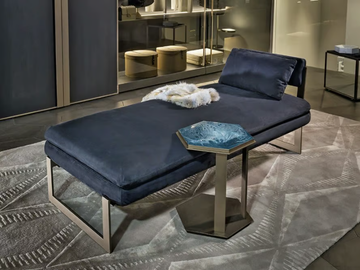 CHILL - Upholstered nabuk day bed by Shake - view 3