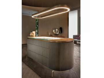 HEGE - Wood and glass chest of drawers by Shake - view 2