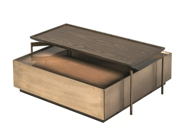 JOY - Rectangular wooden coffee table for living room by Shake - view 3