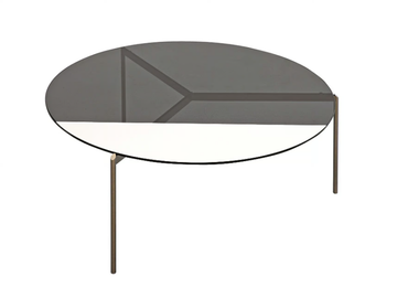 LILY - Round glass coffee table by Shake - view 2