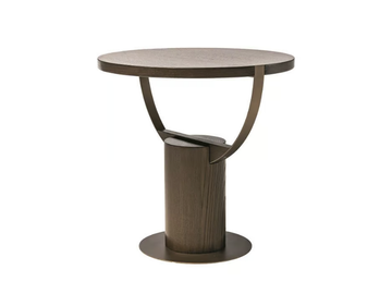 LOOP - Round wooden side table by Shake - view 2