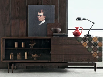 MAYO - Wooden sideboard with sliding doors by Shake - view 2