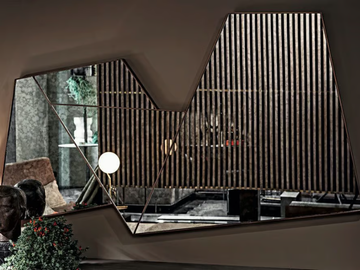 RIFLESSI - Wall-mounted mirror by Shake - view 2