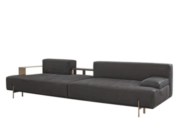 SOHO - Modular nabuk sofa by Shake - view 3