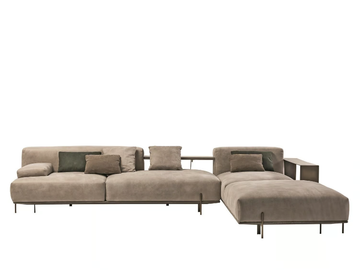 SOHO - Modular nabuk sofa by Shake - view 2