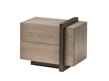 BREAK - Rectangular wooden bedside table with drawers by Shake - view 2