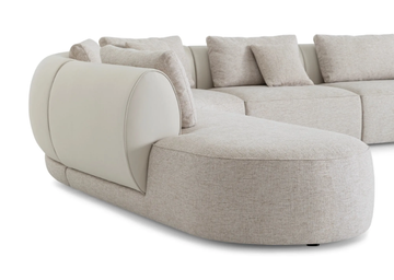 BOTERO - Sectional curved fabric sofa by Sicis - view 3