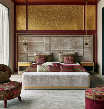 CASANOVA - Double bed with integrated nightstands with upholstered headboard by Sicis - view 3
